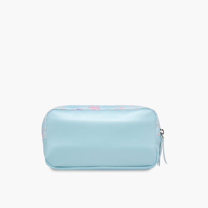 Minmie Mermaid- Pencil Case-1 Cmprt.-Printed-Rectangle (Pvc) Pastel Blue \ 22x7x12 - Image 3